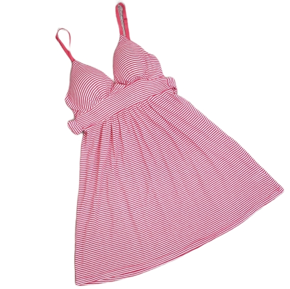 XS Forever 21 Pink & White Striped Dress